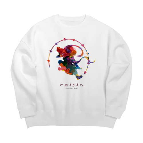 RAIJIN〈雷神 ｰThunder Godｰ 〉 Big Crew Neck Sweatshirt