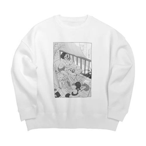 ベランダで過ごす時間 Big Crew Neck Sweatshirt