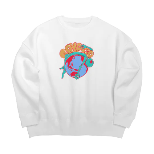 cryptid アースグレイ Big Crew Neck Sweatshirt