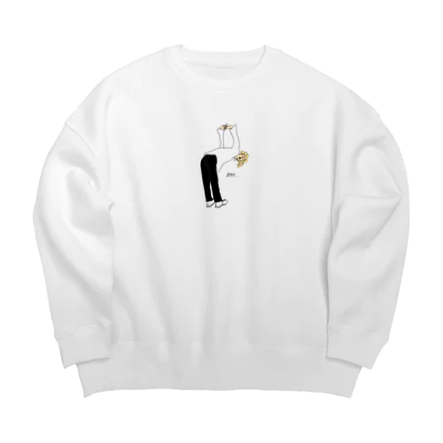 relax time Big Crew Neck Sweatshirt