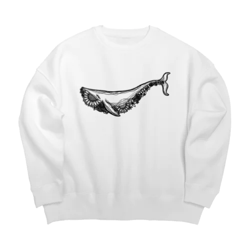 クジラ Big Crew Neck Sweatshirt