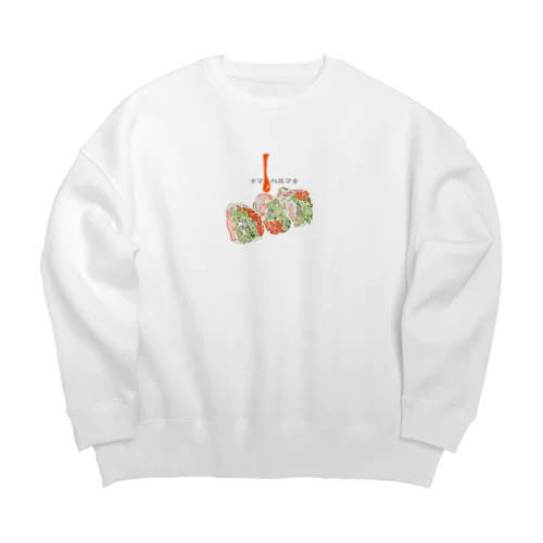 生春巻き Big Crew Neck Sweatshirt