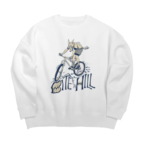 "BITE the HILL" Big Crew Neck Sweatshirt