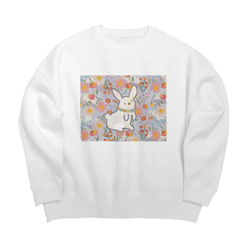 『おとぼけうさぎ』 Big Crew Neck Sweatshirt