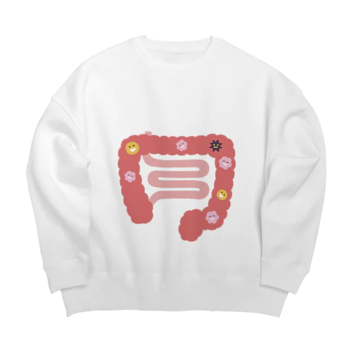 人体のなぞ。ぴかぴかピンクの大腸。 Big Crew Neck Sweatshirt