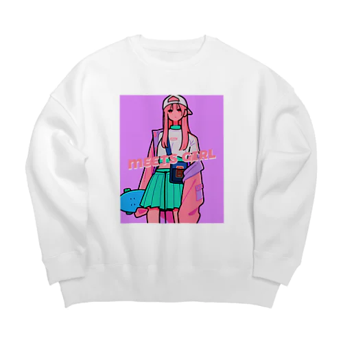 Pastel Skater Big Crew Neck Sweatshirt