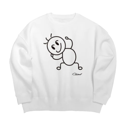 な〜んって Big Crew Neck Sweatshirt