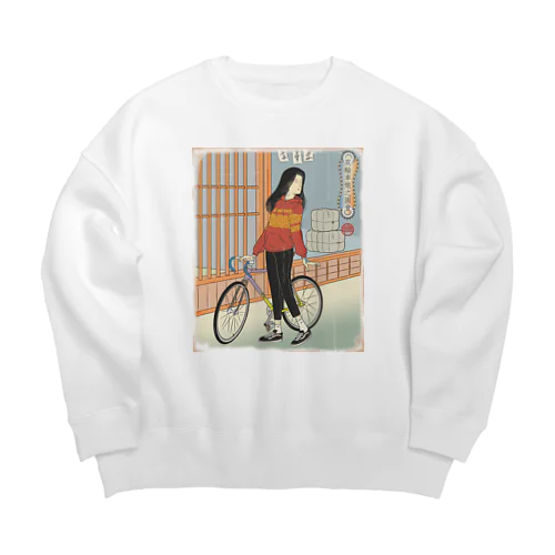 "双輪車娘之圖會" 1-#1 Big Crew Neck Sweatshirt