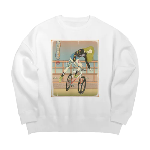 "双輪車娘之圖會" 3-#1 Big Crew Neck Sweatshirt