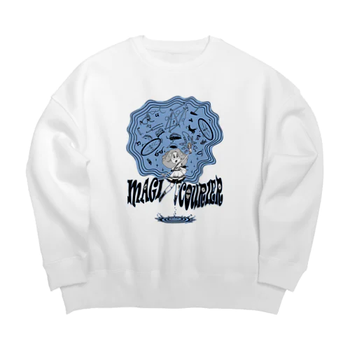 “MAGI COURIER” blue #1 Big Crew Neck Sweatshirt