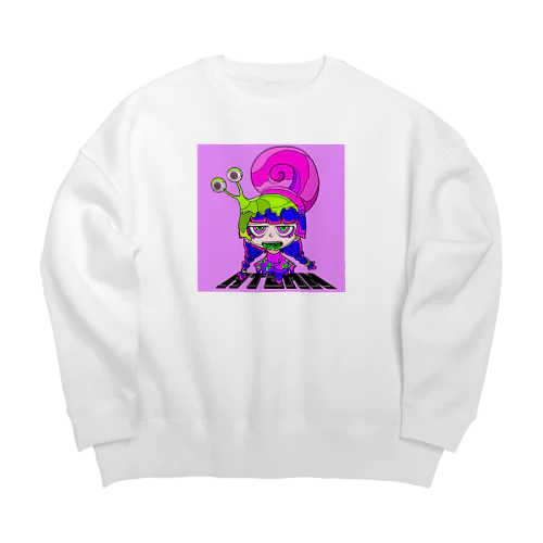 すねいるがぁる・パープルVer. Big Crew Neck Sweatshirt