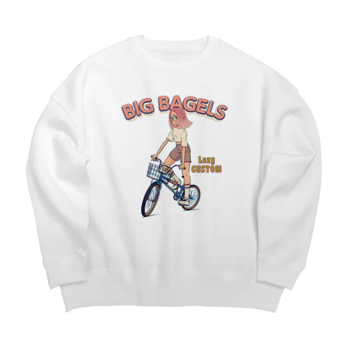 "big bagels" Big Crew Neck Sweatshirt