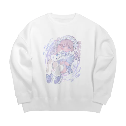 りぼんいっぱいちゃん Big Crew Neck Sweatshirt