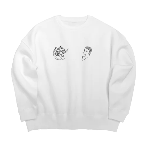 とらとみねもと Big Crew Neck Sweatshirt