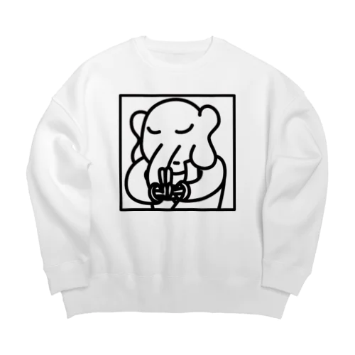 ばんぞうくん Big Crew Neck Sweatshirt