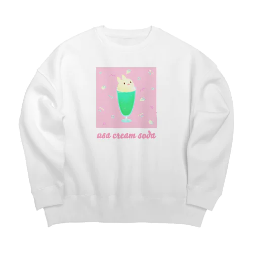 うさクリームソーダ Big Crew Neck Sweatshirt