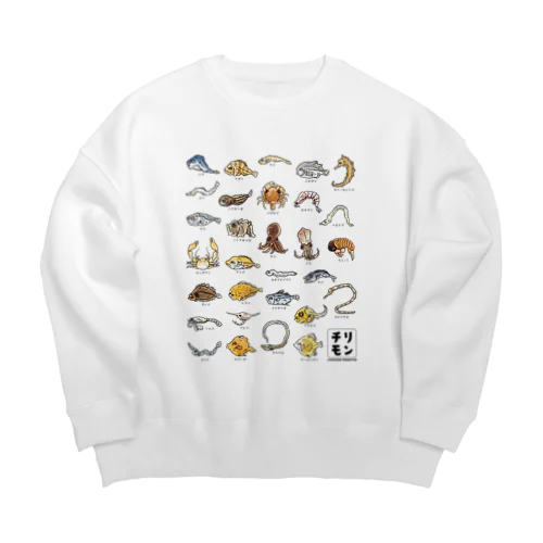 チリモン図鑑 Big Crew Neck Sweatshirt