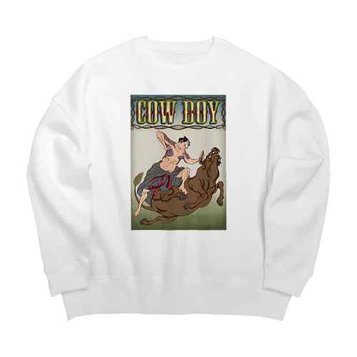 "cow boy"(武者絵) #1 Big Crew Neck Sweatshirt