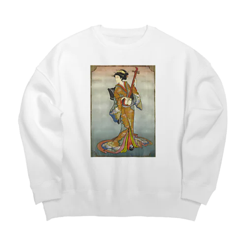 "美人画" 2-#1 Big Crew Neck Sweatshirt