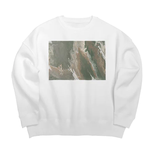 マーブル グリーン // 01 Big Crew Neck Sweatshirt