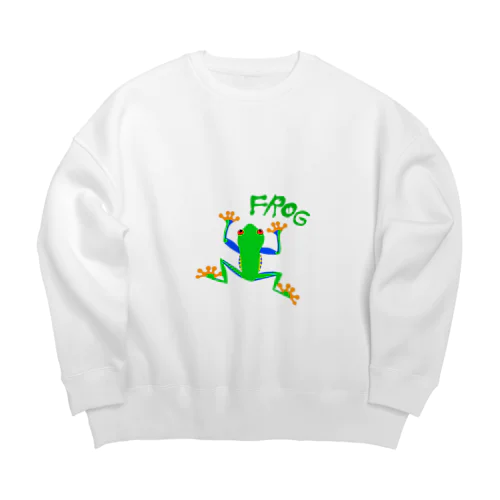 アカメアマガエル Big Crew Neck Sweatshirt