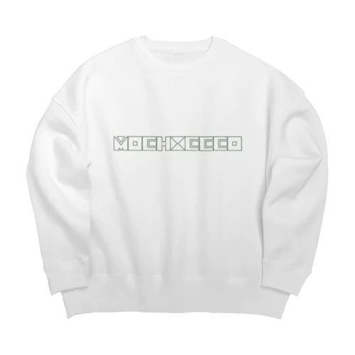 mochiii channelグッズ (mochiccco green) Big Crew Neck Sweatshirt