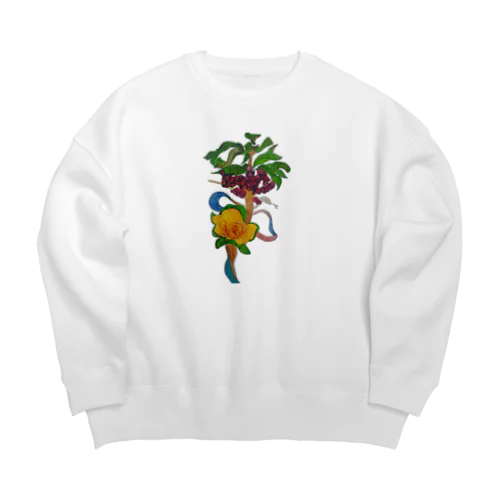 へび 中央ポイント Big Crew Neck Sweatshirt