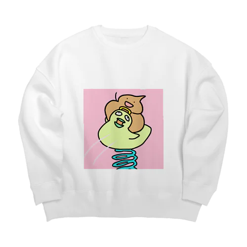 うんこ Big Crew Neck Sweatshirt