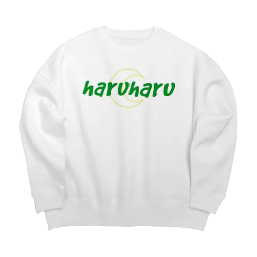 haruharu 🌙　ロゴ Big Crew Neck Sweatshirt