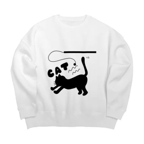 黒の世界（猫じゃらし） Big Crew Neck Sweatshirt