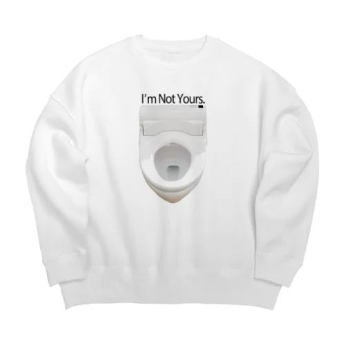 私は肉便器じゃない Big Crew Neck Sweatshirt