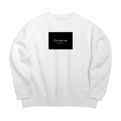 現実逃日『どうせ明日になれば夜はまたやってくるんでしょ？？』 Big Crew Neck Sweatshirt