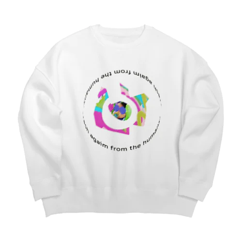 Trash again from the humans!  Big Crew Neck Sweatshirt