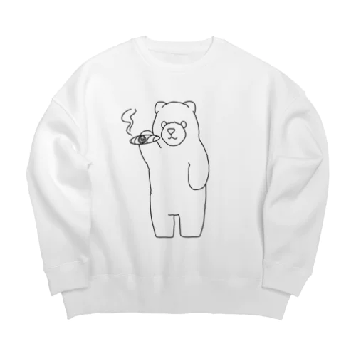 少し大人なシロクマさん Big Crew Neck Sweatshirt