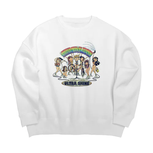 "BIKINI BIKE WASH" Big Crew Neck Sweatshirt