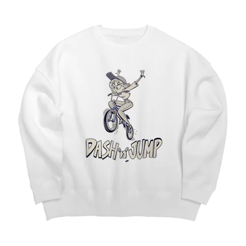 "DASH 'n' JUMP" Big Crew Neck Sweatshirt