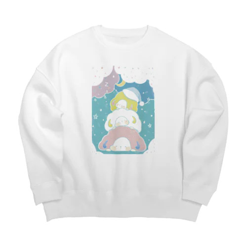 ふわふわグッドナイト Big Crew Neck Sweatshirt