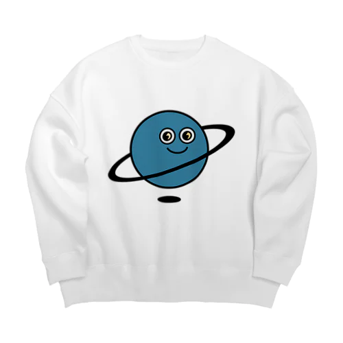 uramo planet Big Crew Neck Sweatshirt