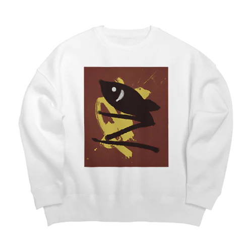 おさかなのジャンプ Big Crew Neck Sweatshirt