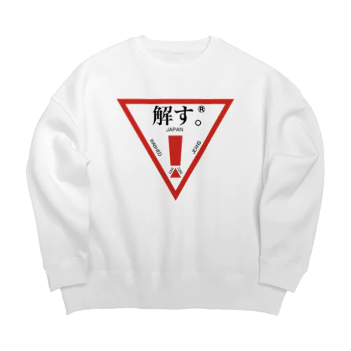 解す。 Big Crew Neck Sweatshirt