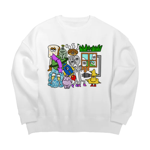 ぼくらはみんな生きているんだ Big Crew Neck Sweatshirt