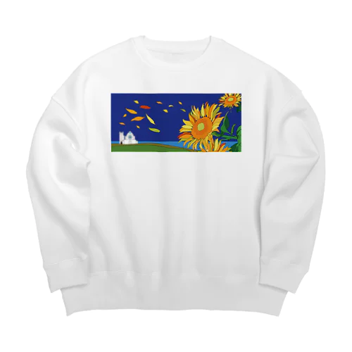 The Wind of HAPPINESS  Big Crew Neck Sweatshirt