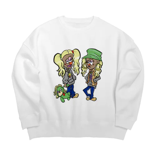 Twins Girls「BIG-SWEAT」 Big Crew Neck Sweatshirt