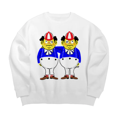 双子のおじさん Big Crew Neck Sweatshirt