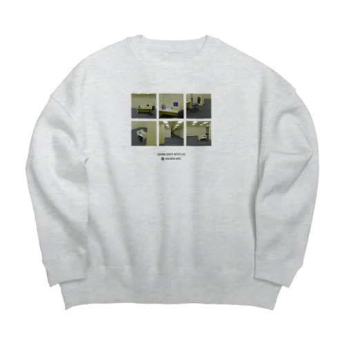 ANJING INC. MERCH Big Crew Neck Sweatshirt