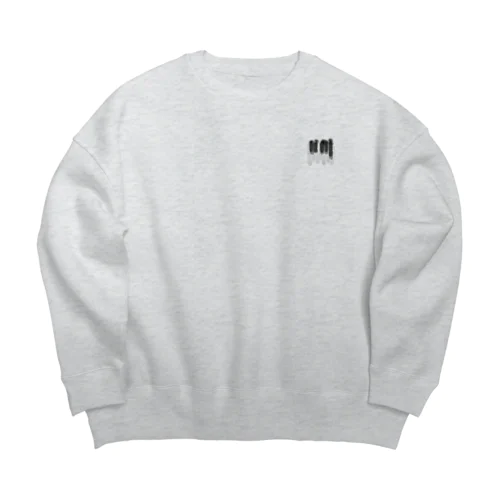 🎹 ピアノ 鍵盤　(ワンポイントシンプルver.) Big Crew Neck Sweatshirt