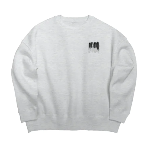 🎹 ピアノ 鍵盤　(ワンポイントシンプルver.) Big Crew Neck Sweatshirt