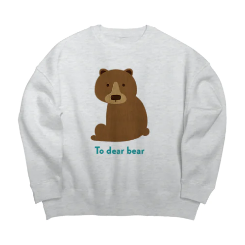 To dear bear Big Crew Neck Sweatshirt