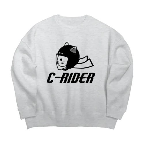 C-RIDER Big Crew Neck Sweatshirt