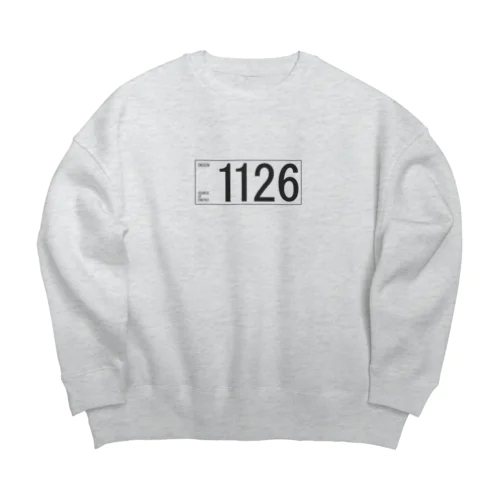 1126(ダークグレー) Big Crew Neck Sweatshirt